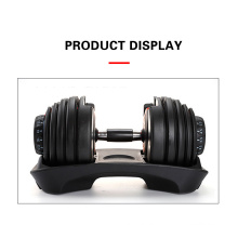 High Quality Hot Selling Rubber Iron 40kg Adjustable Dumbbell